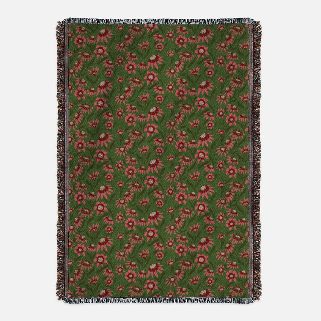 Echinacea Woven Blanket