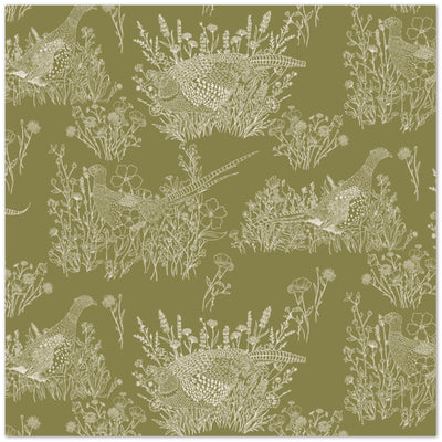 Pheasants & Wildflowers - Pack of 10 Greeting Cards