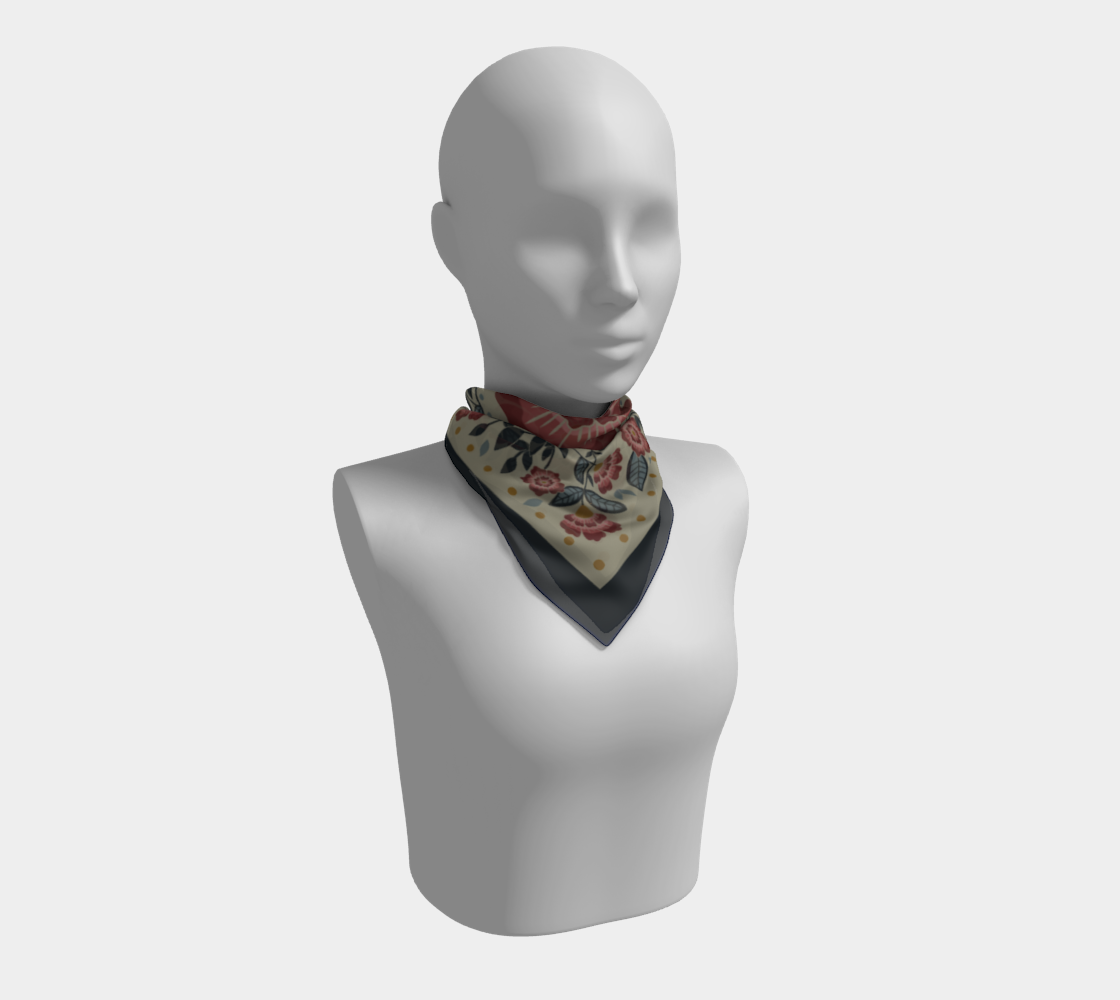 Tudor Rose Scarf in Pink Scarf