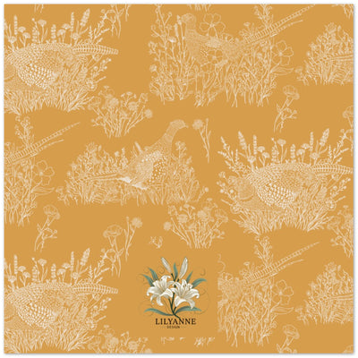 Pheasants & Wildflowers - Pack of 10 Greeting Cards