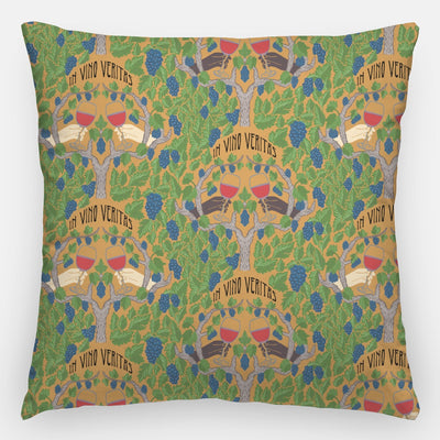 In Vino Veritas Artisan Pillow Case 24 Inch