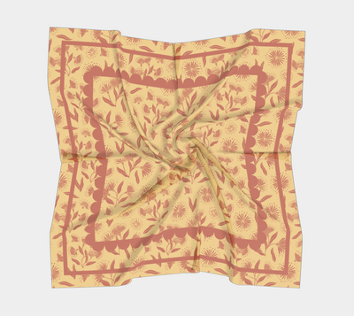 Wildflower Scarf in Orange