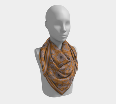 Block Print Blooms Scarf