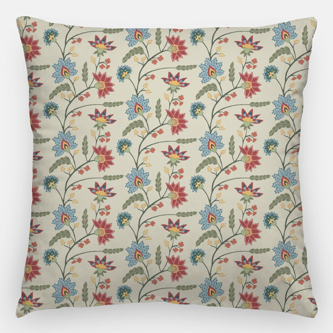 Indian Floral Artisan Pillow Case 24 Inch