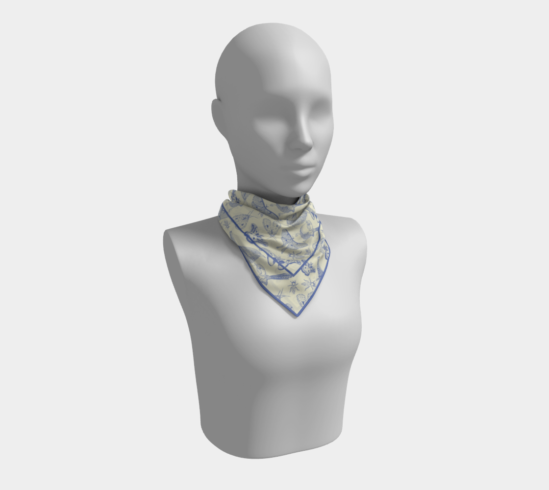 Garden Keepers in Blue Bandana