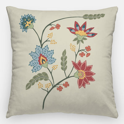 Indian Floral Artisan Pillow Case 24 Inch