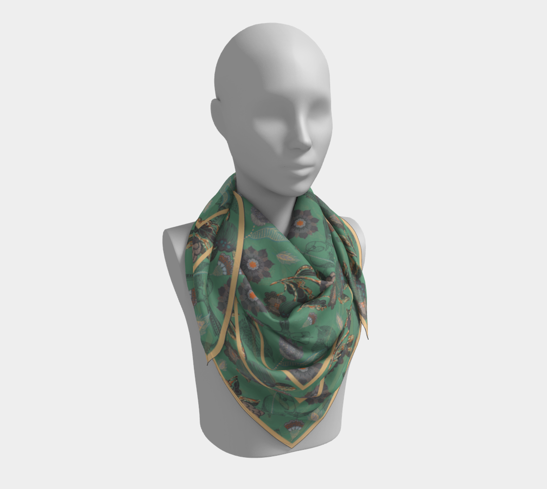 Meadow Song in Green Bandana