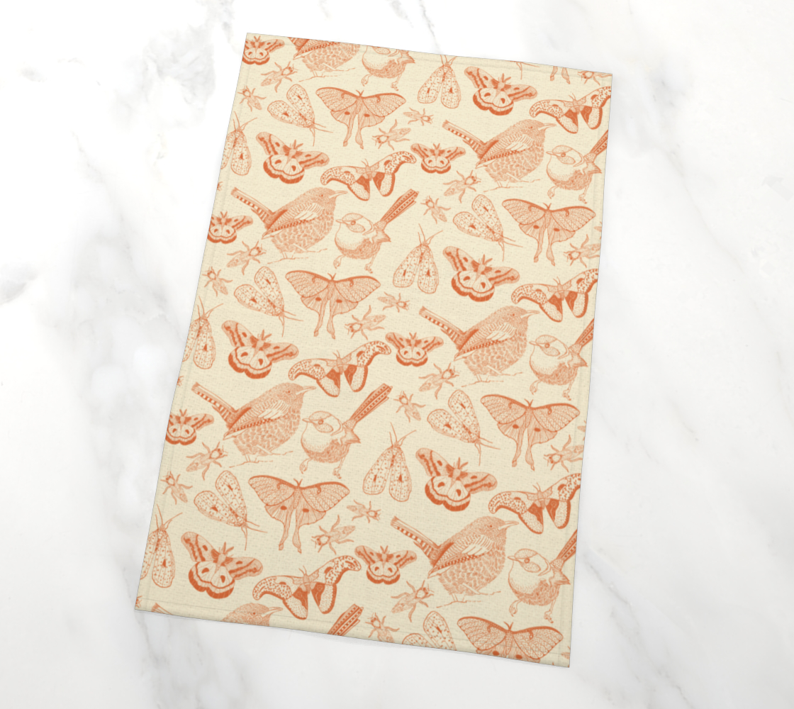 Garden Keepers in Orange Tea Towel