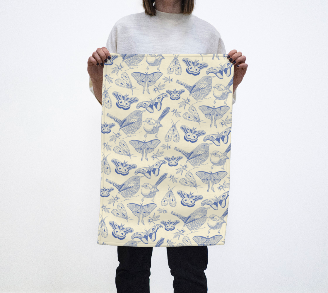 Garden Keepers in Blue Tea Towel