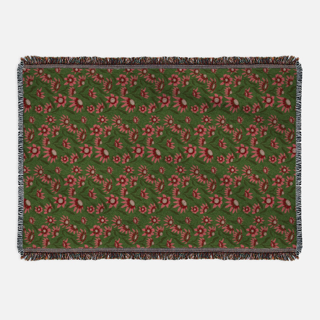 Echinacea Woven Blanket