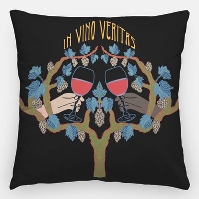 In Vino Veritas Artisan Pillow Case 24 Inch