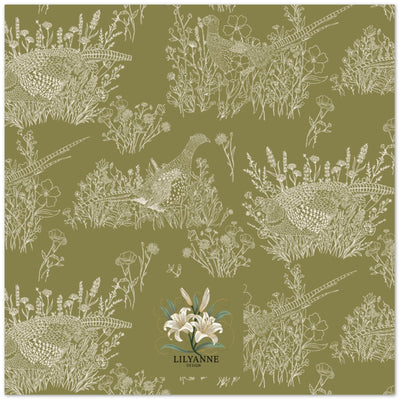 Pheasants & Wildflowers - Pack of 10 Greeting Cards