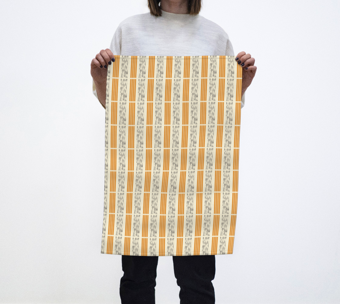Sunstripe in Yellow Tea Towel