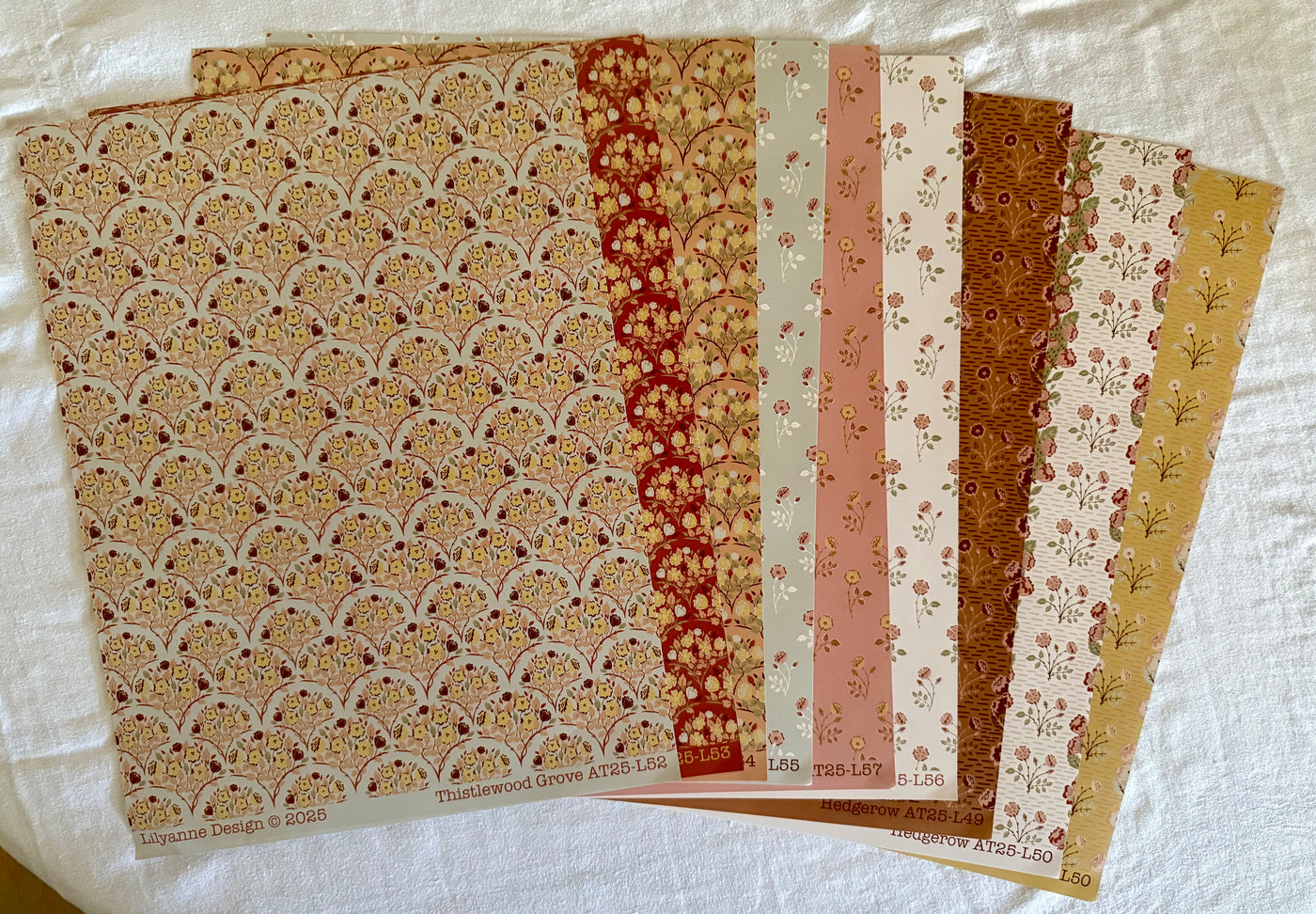 Sweet Briar - Bespoke Patterned Paper Pack