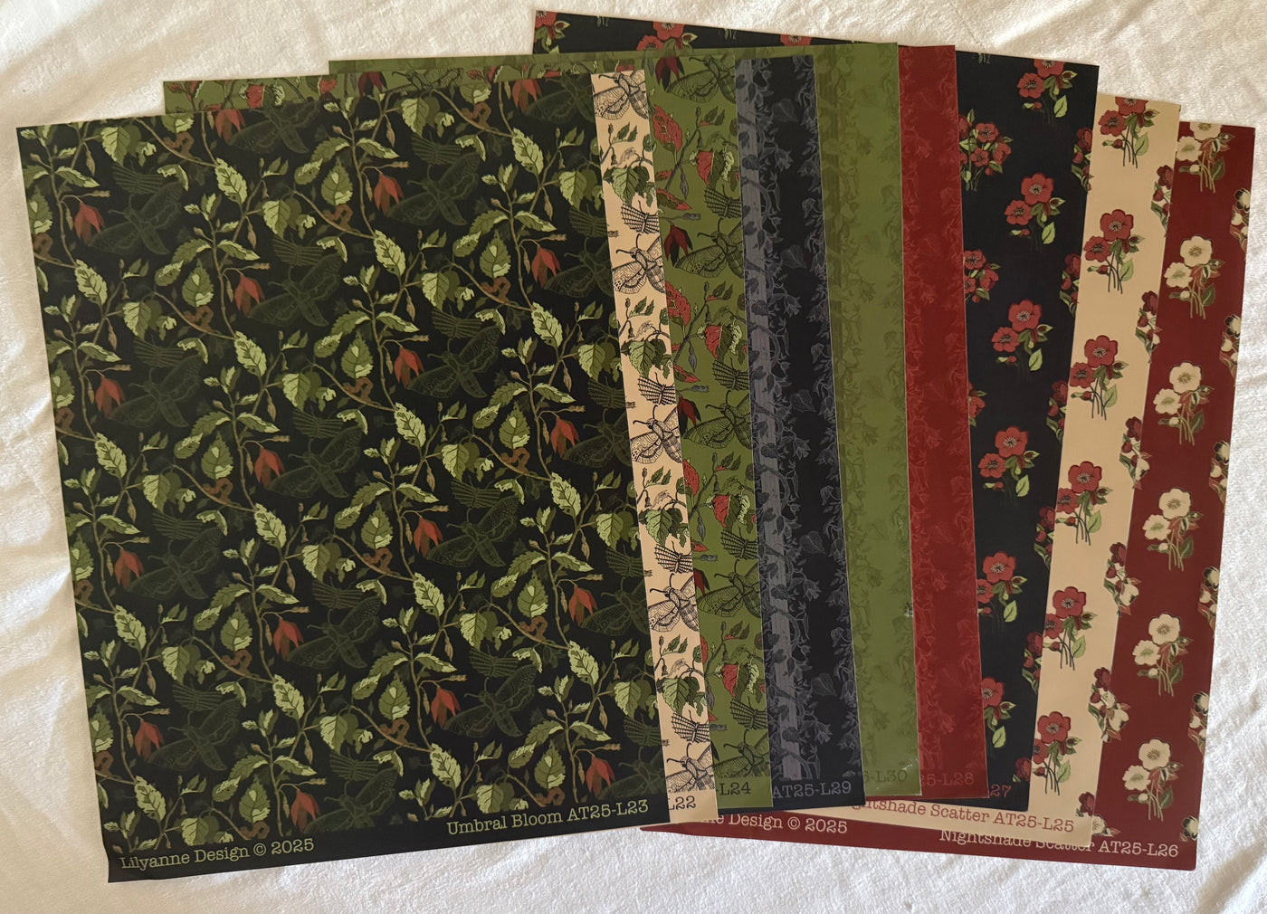 Botanica Obscura - Bespoke Patterned Paper Pack