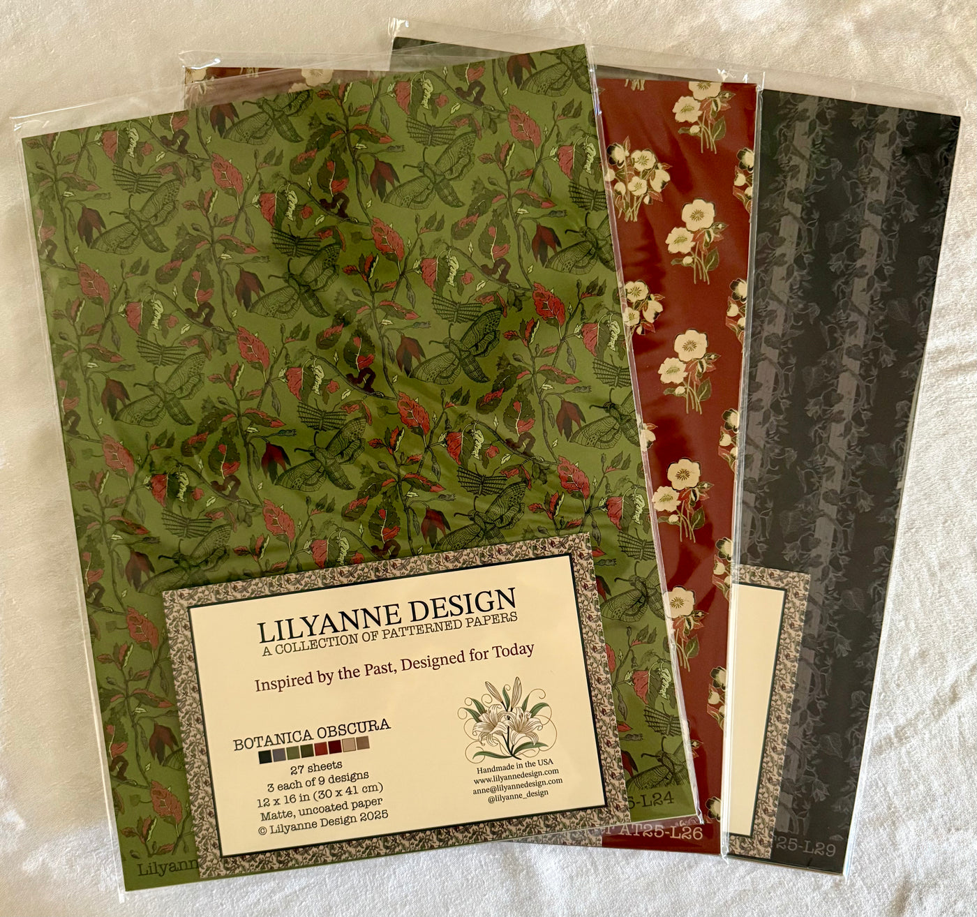 Botanica Obscura - Bespoke Patterned Paper Pack