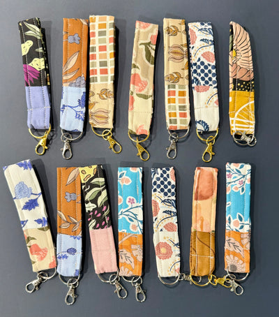 Patchwork Key Fob - Sewn from the Studio Scraps