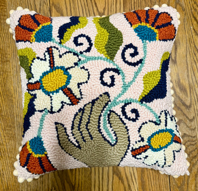 Picking Wildflowers Wool Pillow