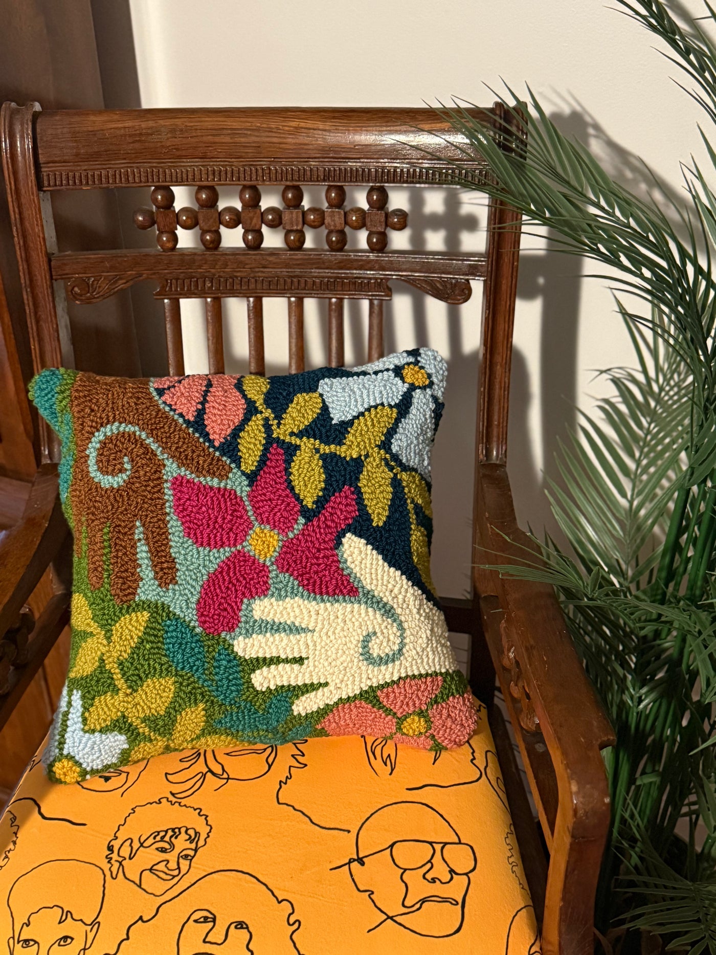 Harmony Hands Wool Pillow