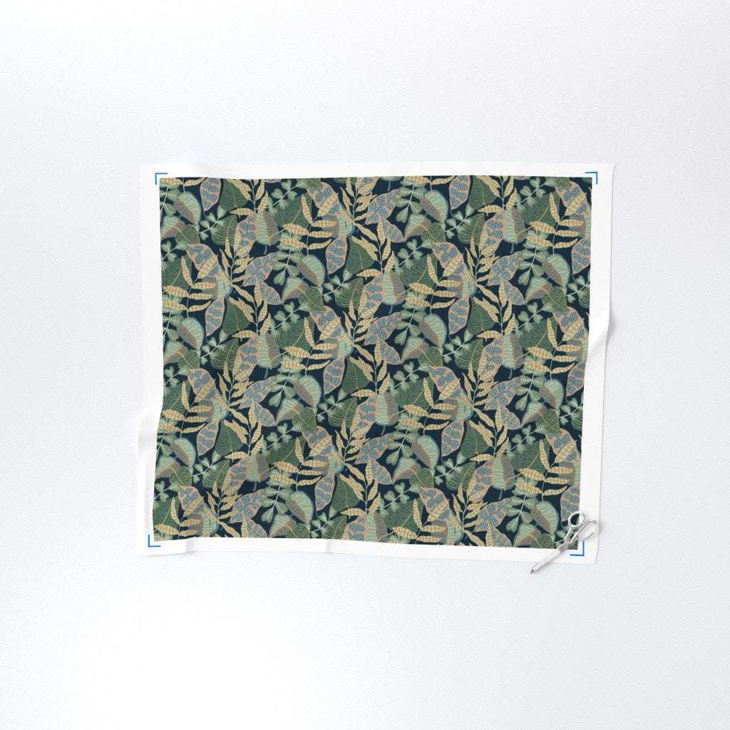 Jungle Flora in Green Fabric