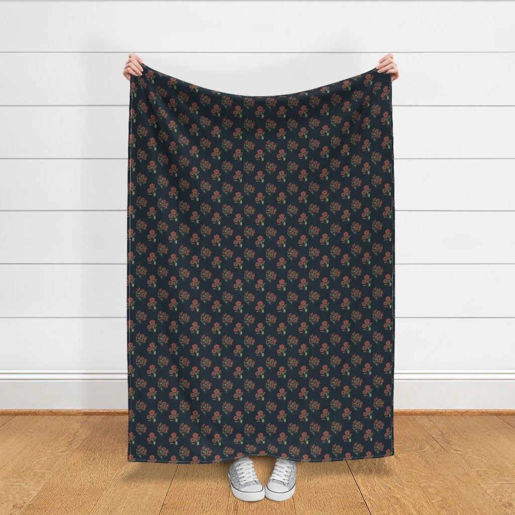 Nightshade Scatter Velvet Throw Blanket