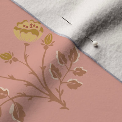 Rosehip Meadow Velvet Throw Blanket
