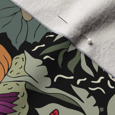 Forest Floor Velvet Throw Blanket