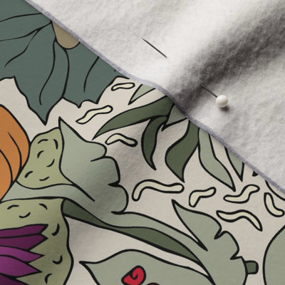 Forest Floor Velvet Throw Blanket
