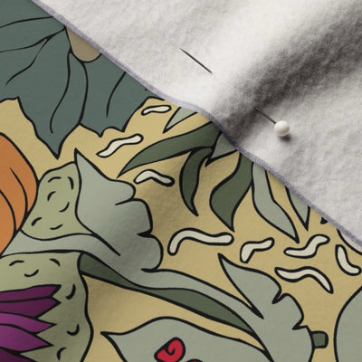 Forest Floor Velvet Throw Blanket