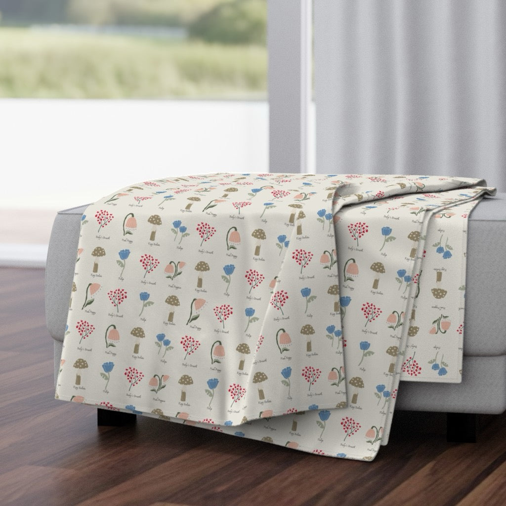 Field Guide Velvet Throw Blanket