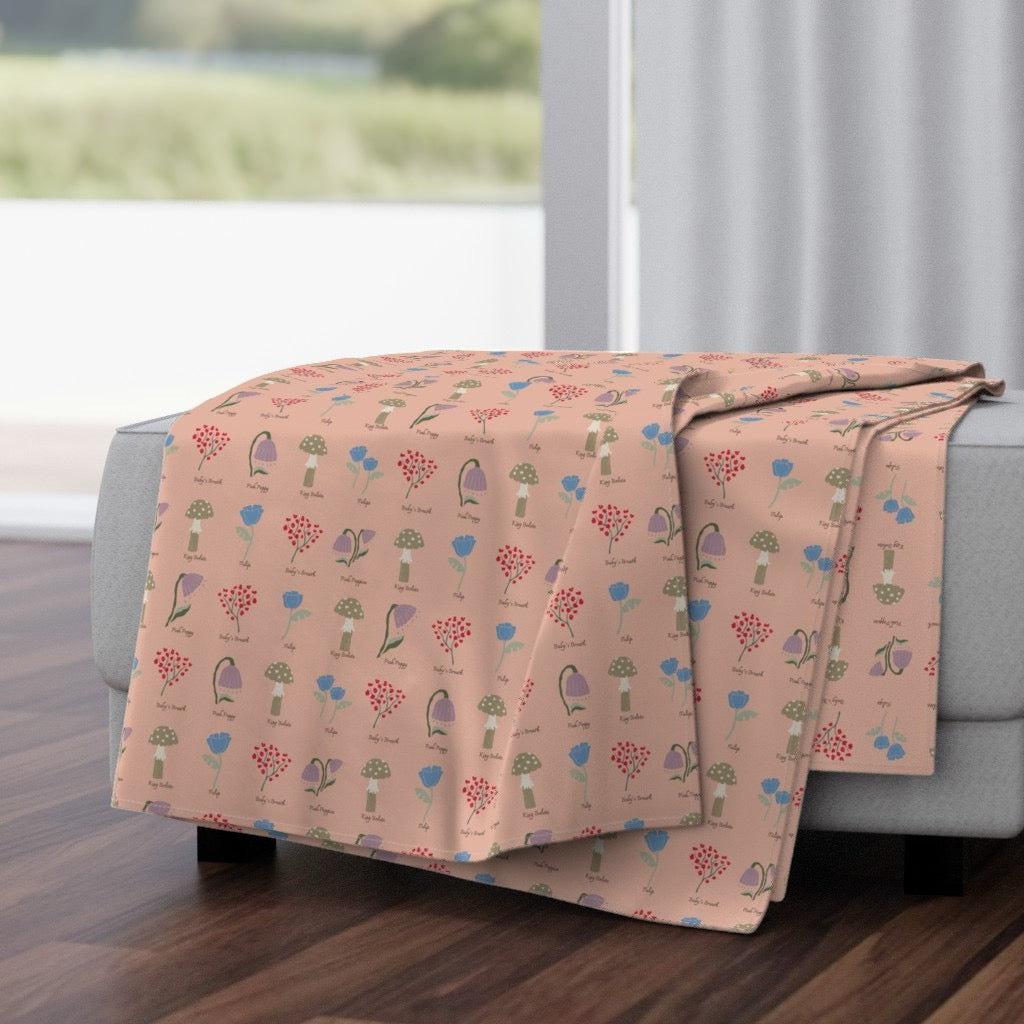 Field Guide Velvet Throw Blanket