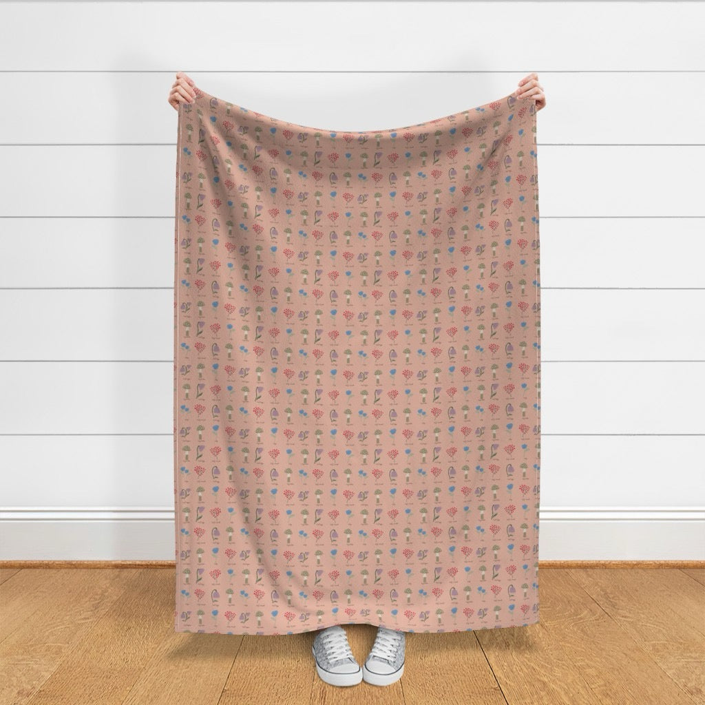 Field Guide Velvet Throw Blanket