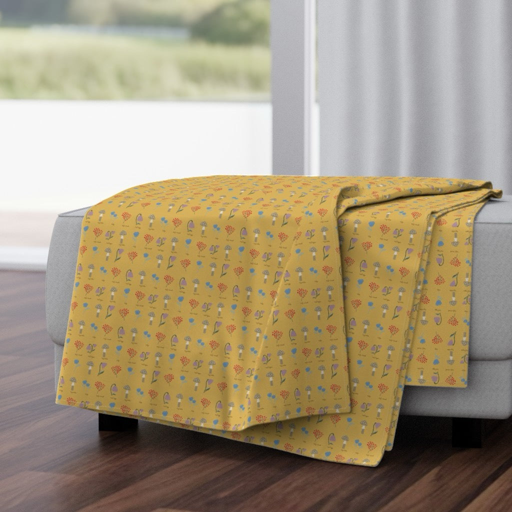 Field Guide Velvet Throw Blanket