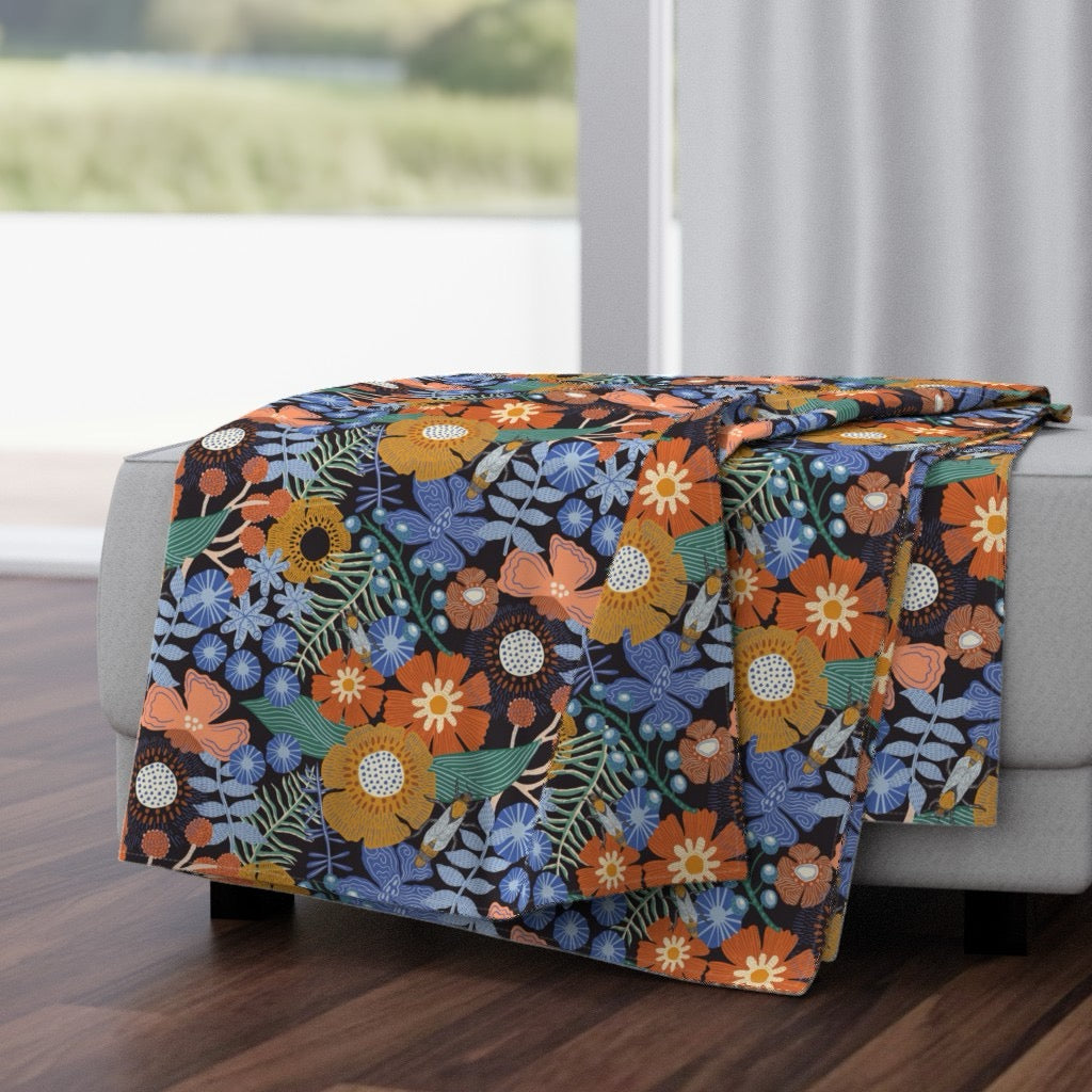 Canopy Velvet Throw Blanket