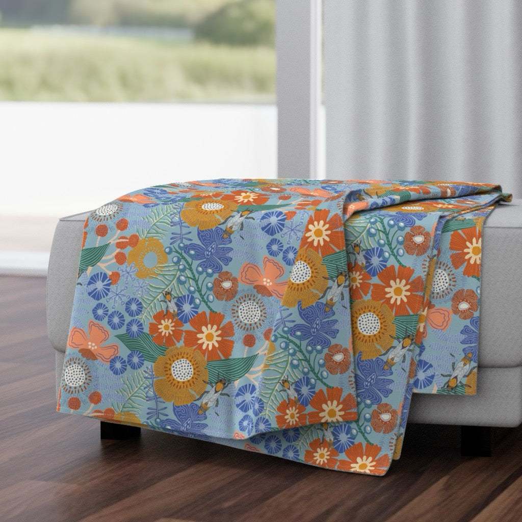 Canopy Velvet Throw Blanket