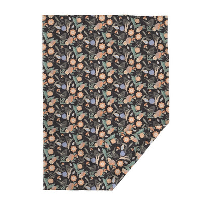Meadow Song Velvet Throw Blanket