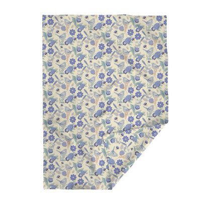 Meadow Song Velvet Throw Blanket