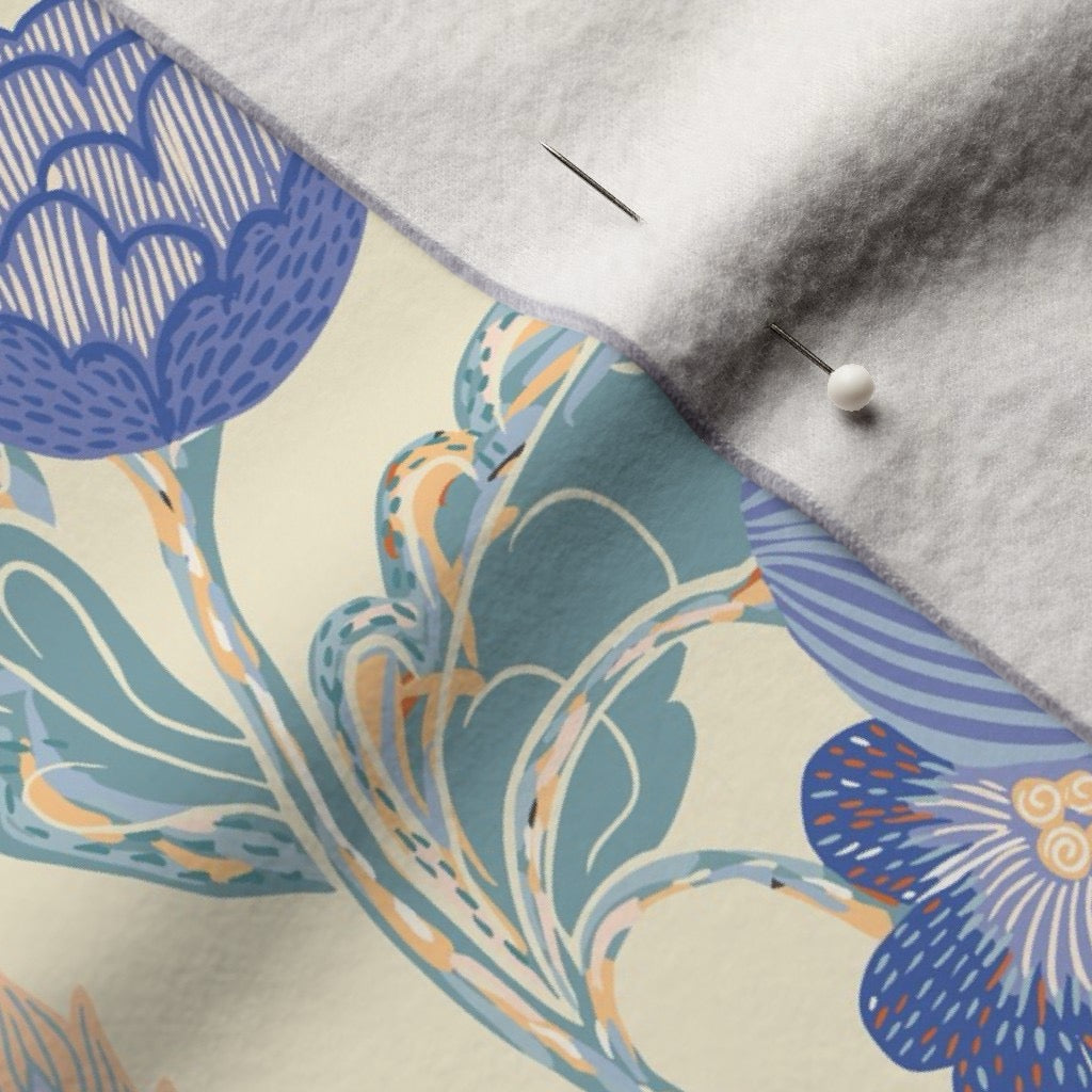Meadow Song Velvet Throw Blanket