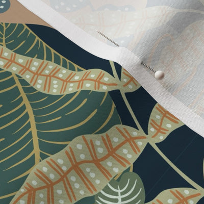 Jungle Flora in Green Fabric