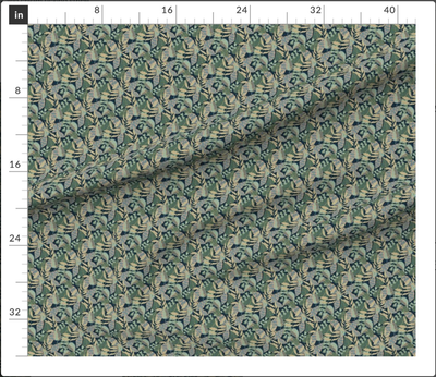 Jungle Flora in Green Fabric