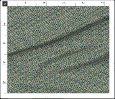 Jungle Flora in Green Fabric