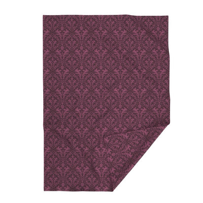 Aviary Damask Velvet Throw Blanket