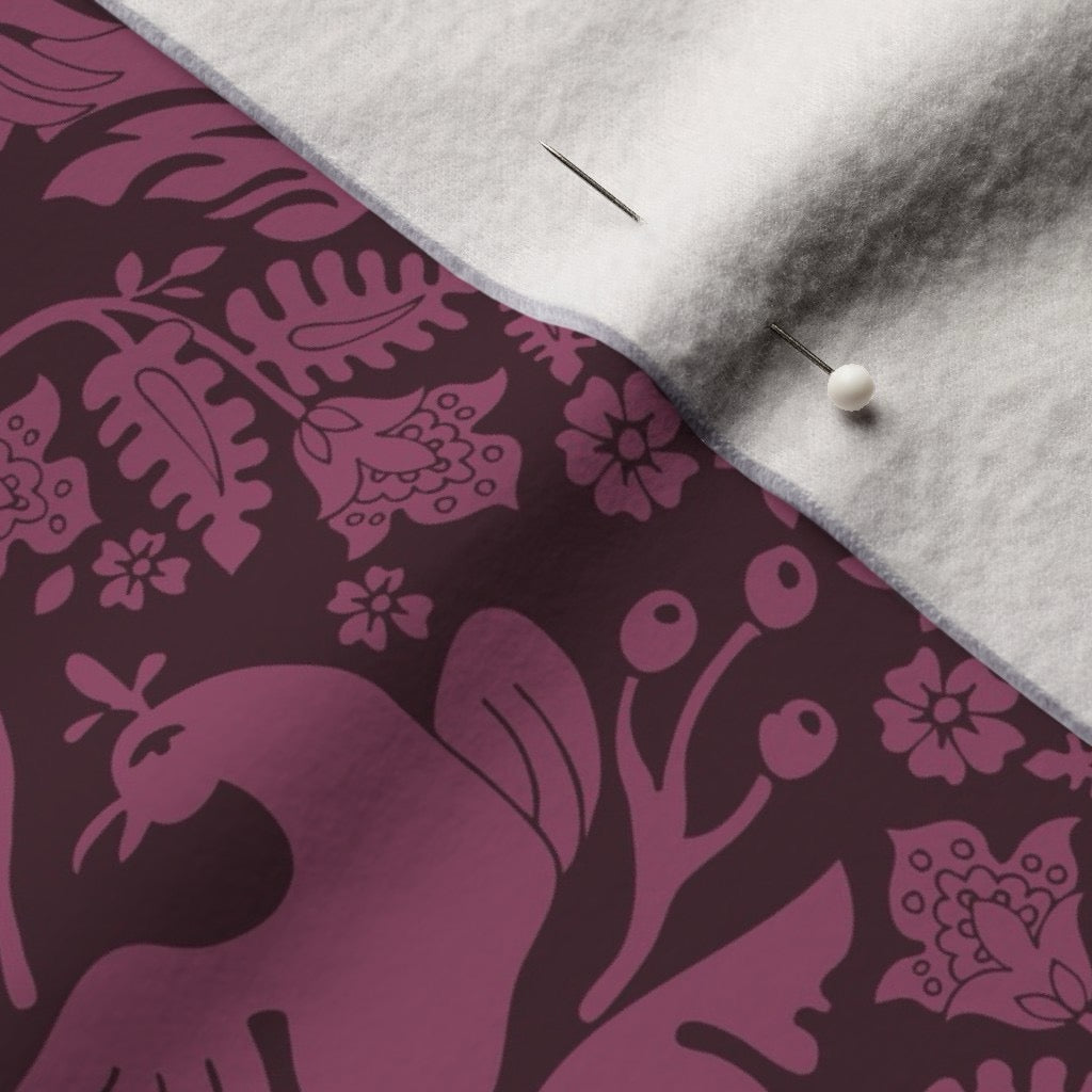 Aviary Damask Velvet Throw Blanket