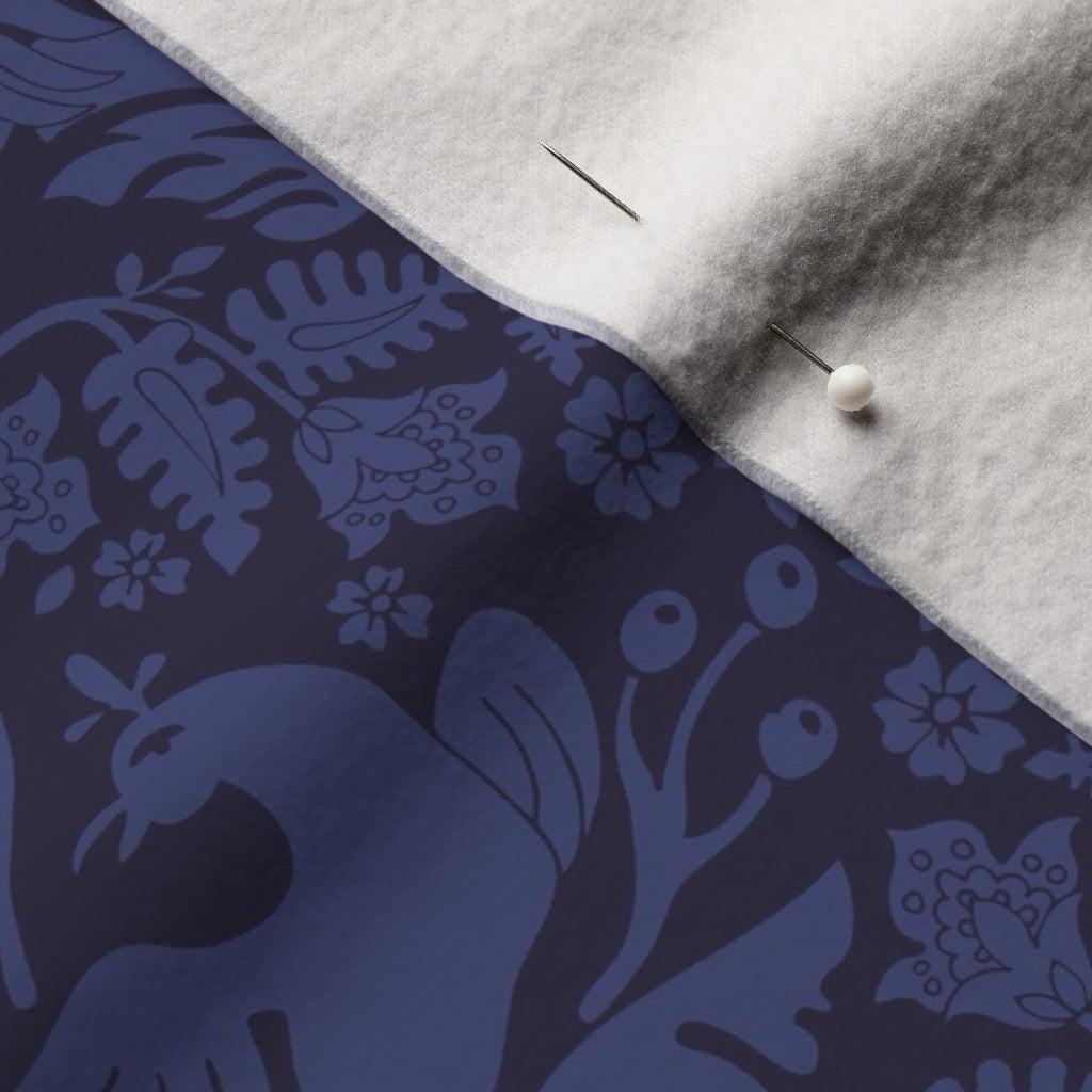 Aviary Damask Velvet Throw Blanket