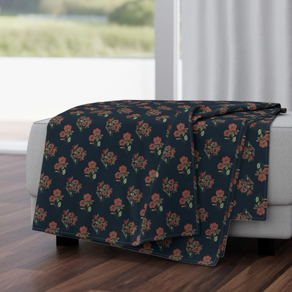 Nightshade Scatter Velvet Throw Blanket