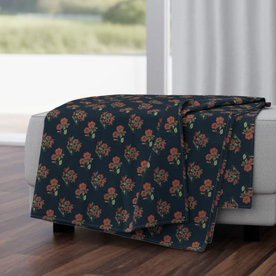 Nightshade Scatter Velvet Throw Blanket