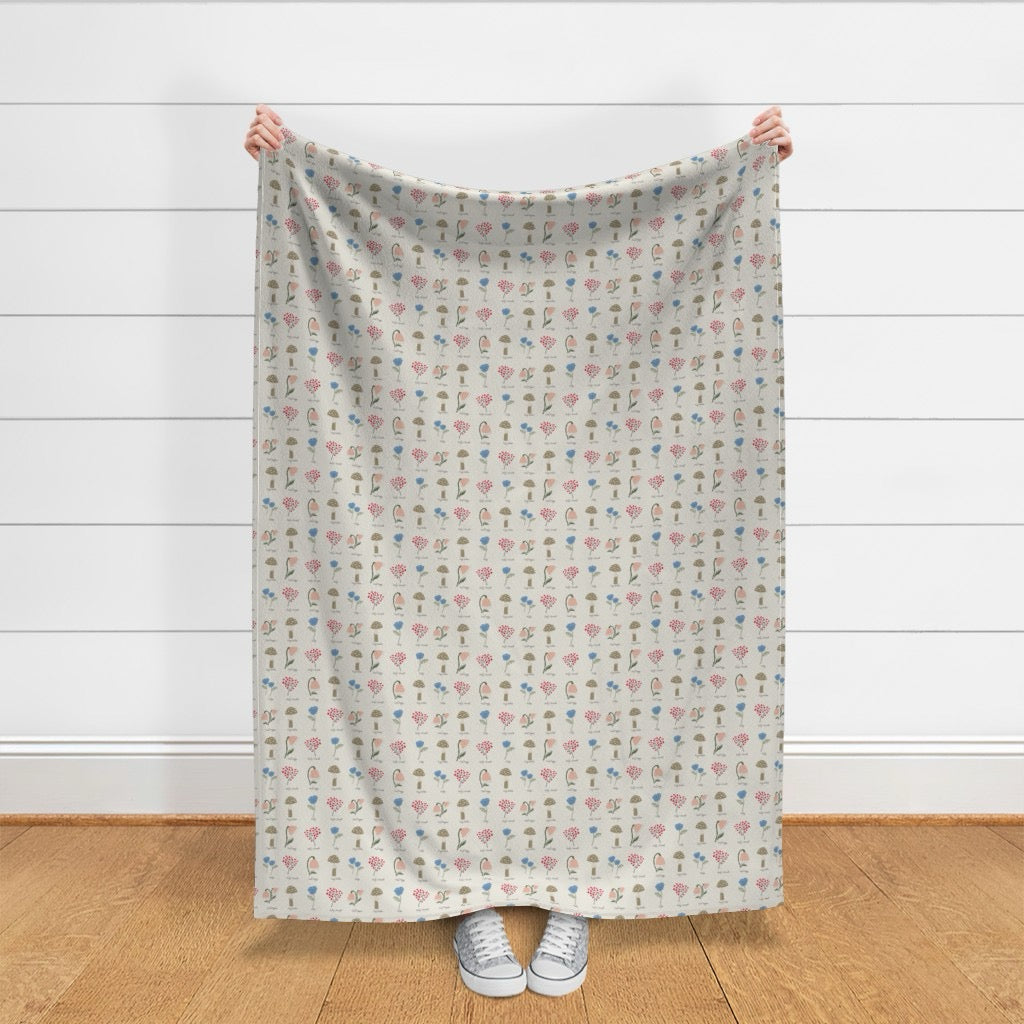 Field Guide Velvet Throw Blanket