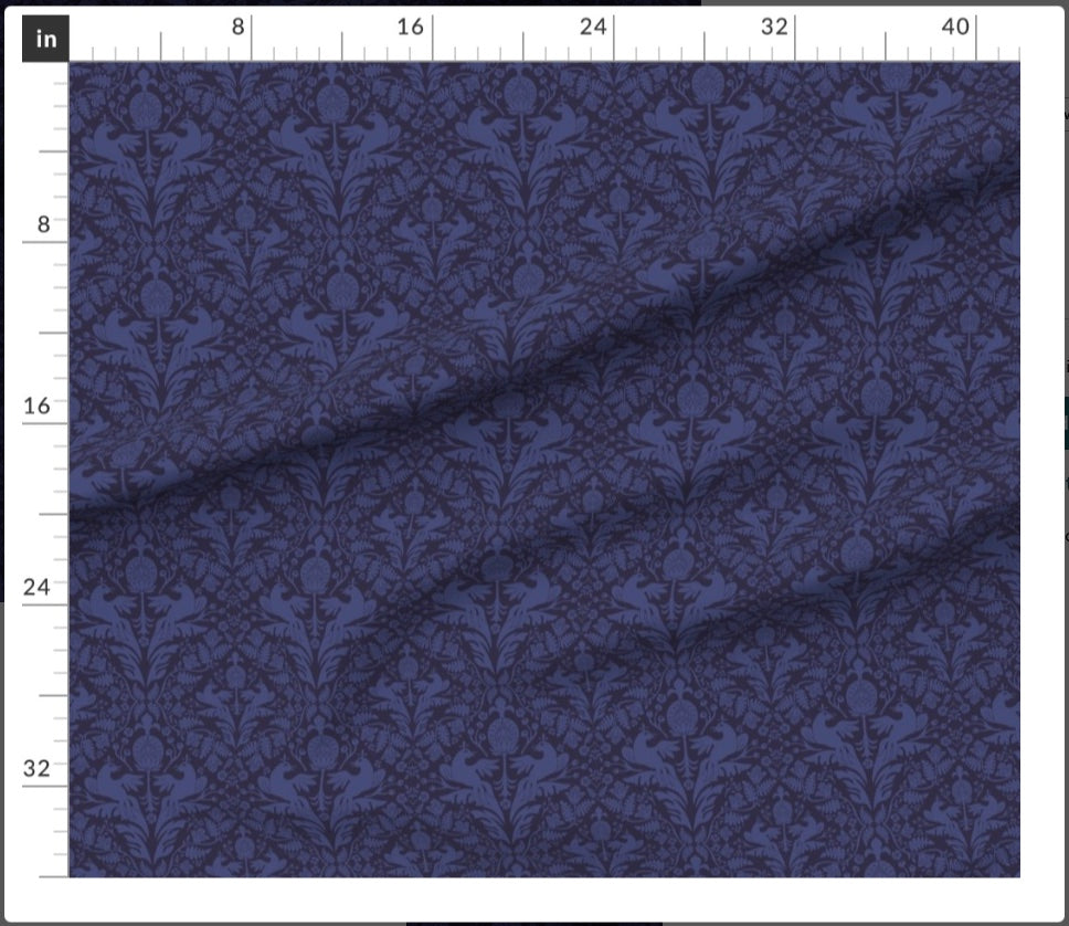 Aviary Damask Fabric