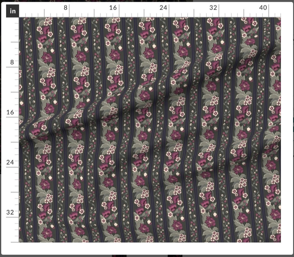 Rosewood Garden Fabric