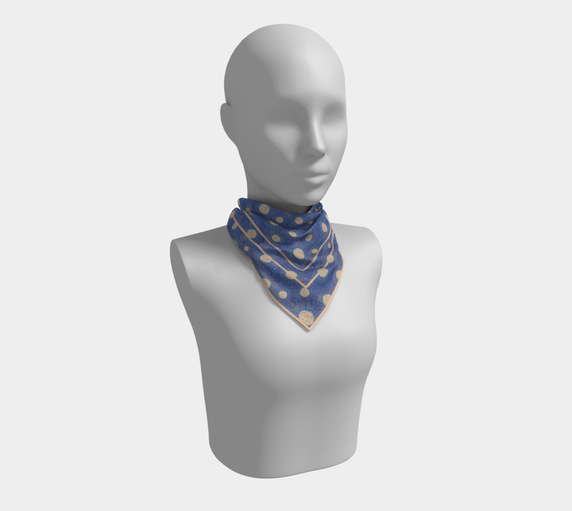 Sunflare Scatter in Dark Blue Bandana